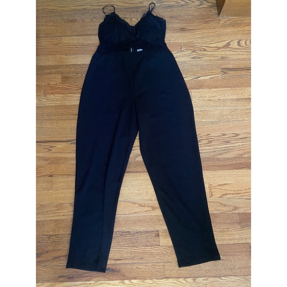 Black lace jumpsuit